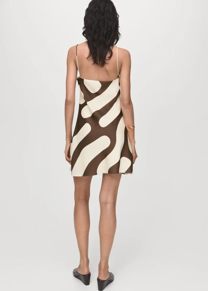 Robe en satin imprimé Robe en satin imprimé