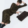 Robe en satin à imprimé animal Robe en satin à imprimé animal