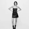 Robe en simili cuir cloutée Robe en simili cuir cloutée