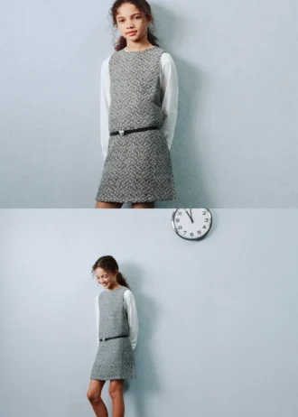 Robe en tweed lurex Robe en tweed lurex