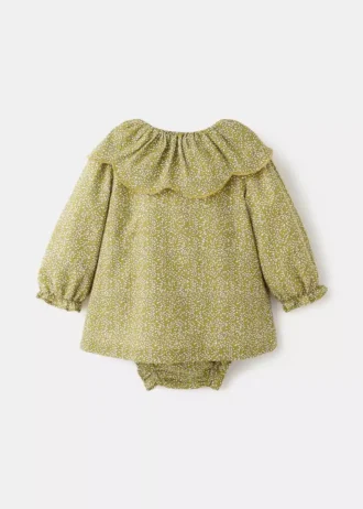 Robe et barboteuse à volants Robe et barboteuse à volants