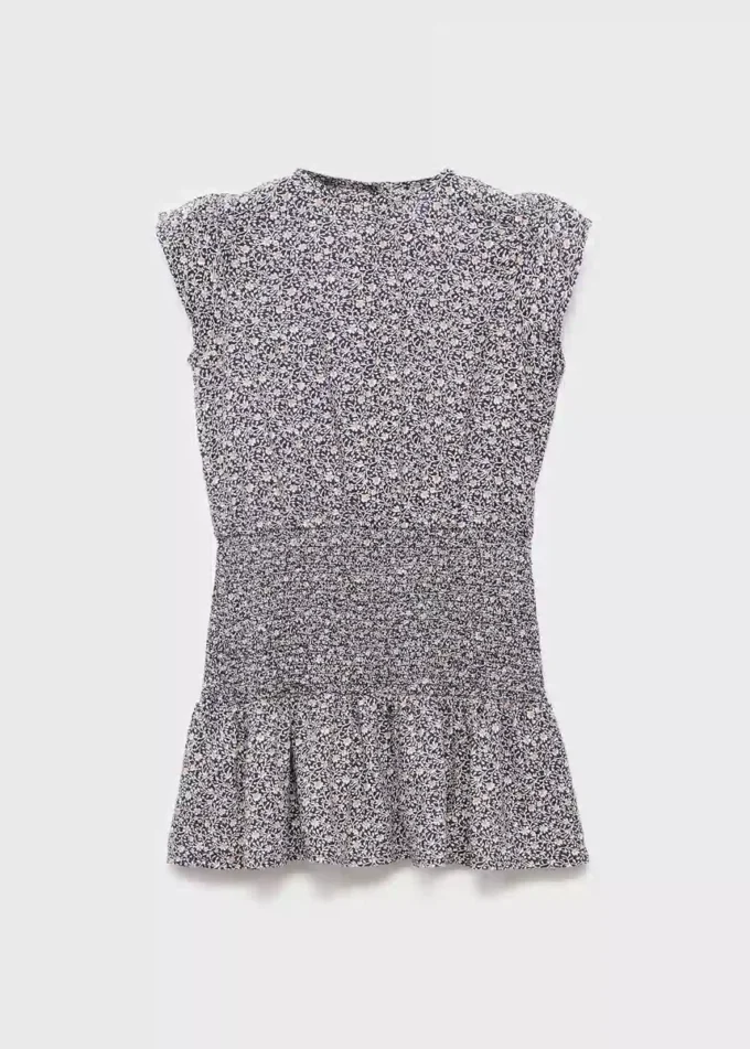 Robe florale froncée Robe florale froncée