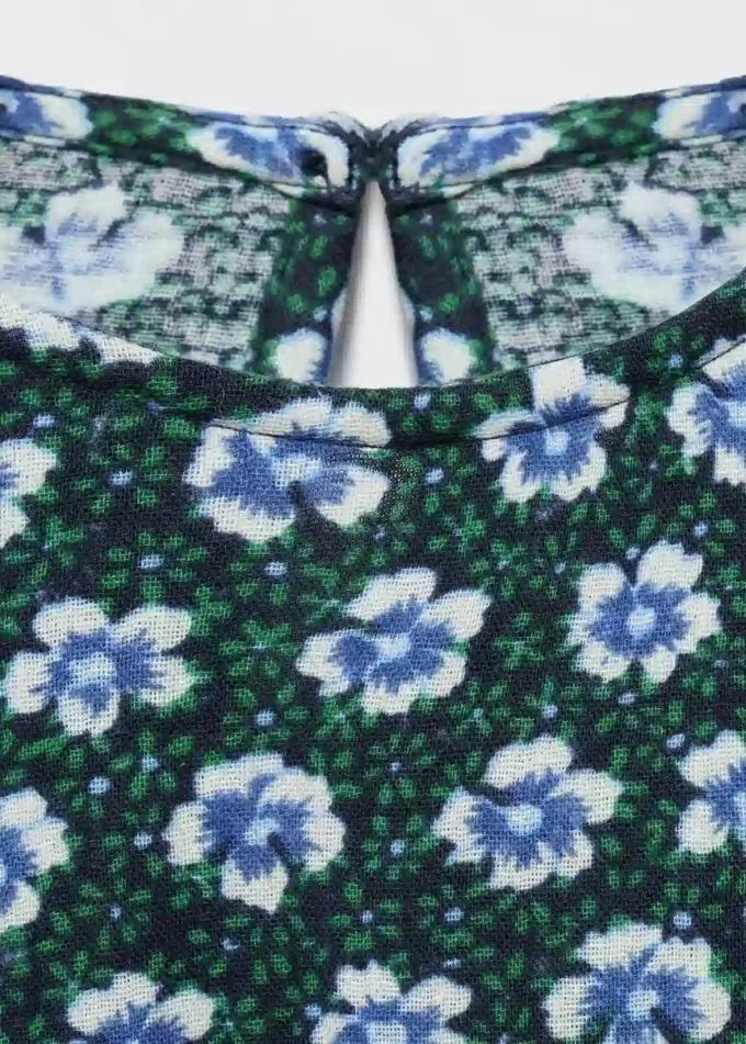 Robe florale froncée Robe florale froncée