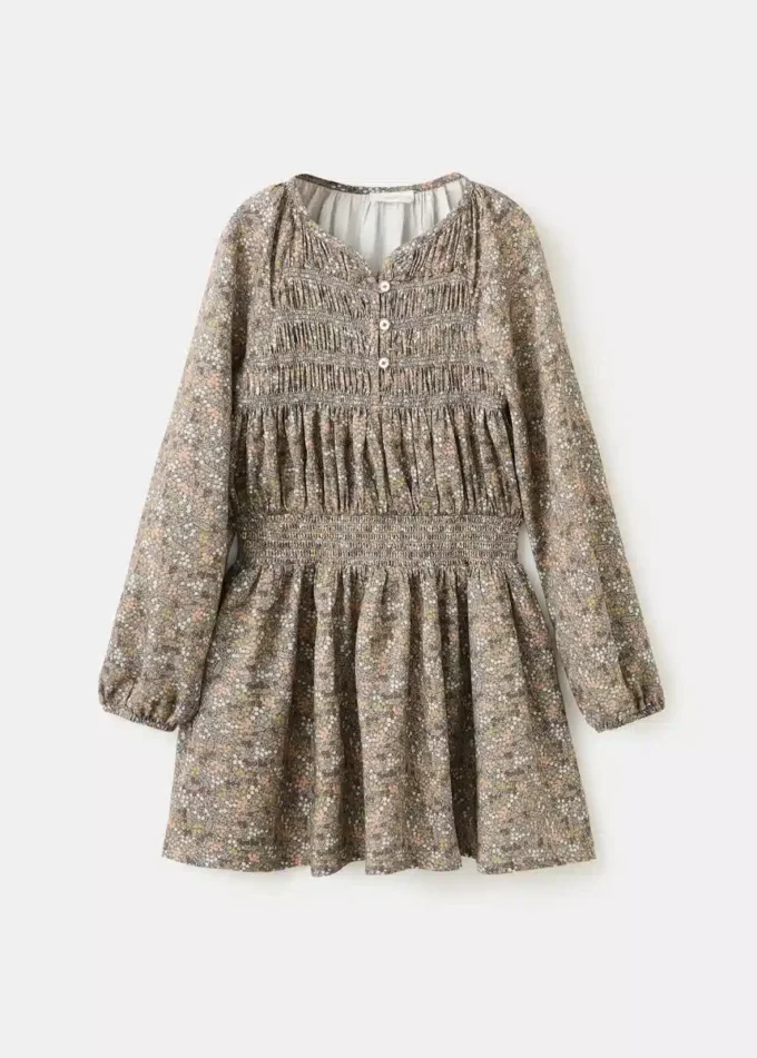 Robe florale froncée Robe florale froncée