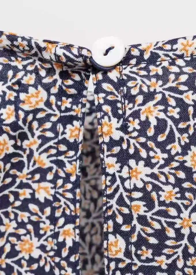 Robe florale froncée Robe florale froncée