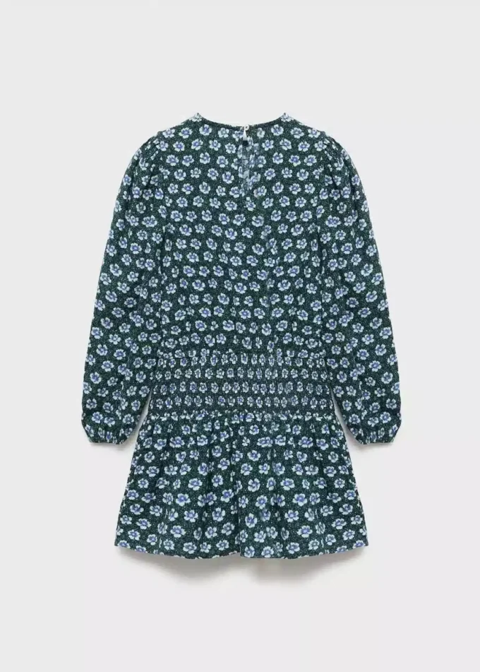 Robe florale froncée Robe florale froncée