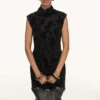 Robe foulard jacquard à fleurs Robe foulard jacquard à fleurs