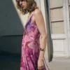 Robe à godets à motif floral Robe à godets à motif floral