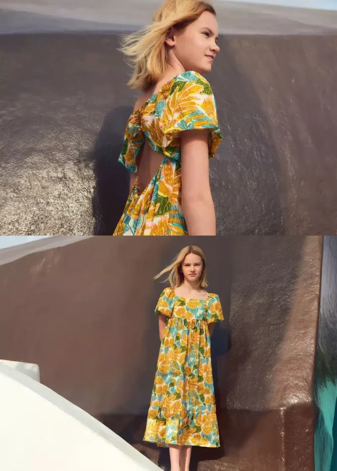 Robe à imprimé tropical Robe à imprimé tropical