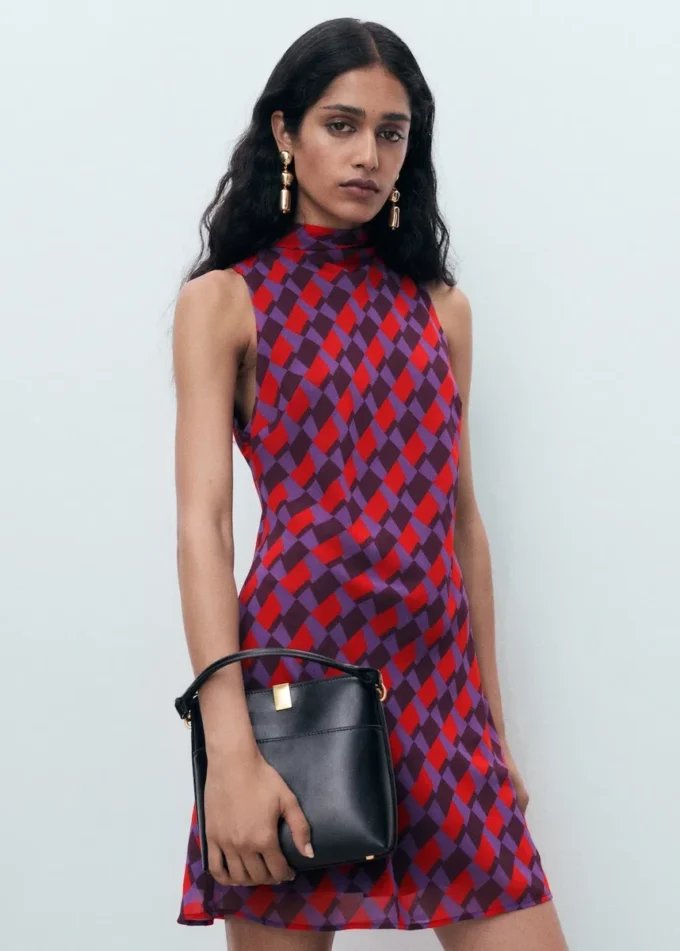 Robe imprimée avec nœud Robe imprimée avec nœud