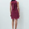 Robe imprimée avec nœud Robe imprimée avec nœud