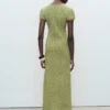 Robe imprimée avec ouverture sur le côté Robe imprimée avec ouverture sur le côté