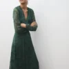 Robe imprimée à ceinture Robe imprimée à ceinture