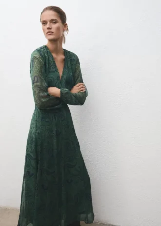 Robe imprimée à ceinture