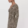 Robe imprimée à col en V Robe imprimée à col en V