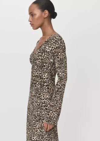 Robe imprimée à col en V