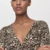 Robe imprimée à col en V Robe imprimée à col en V