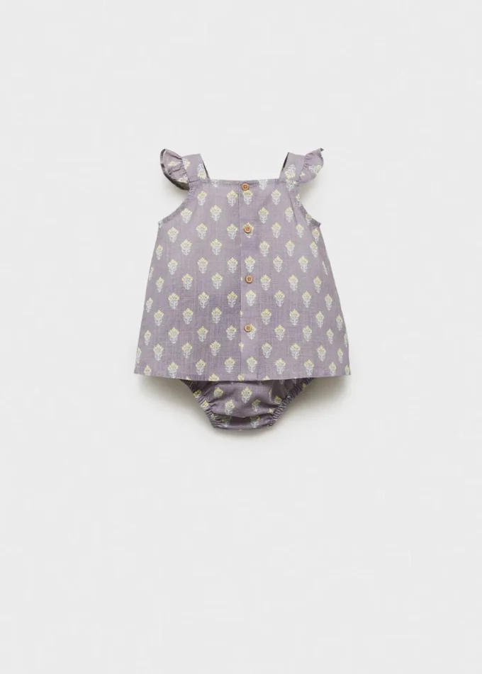 Robe imprimée et cache-couche Robe imprimée et cache-couche