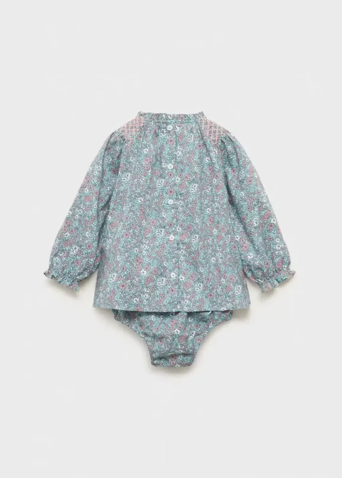 Robe imprimée et cache-couche Robe imprimée et cache-couche