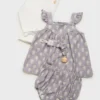 Robe imprimée et cache-couche Robe imprimée et cache-couche