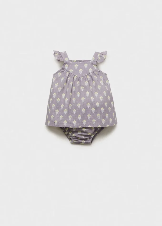Robe imprimée et cache-couche Robe imprimée et cache-couche