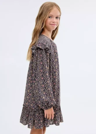 Robe imprimée à volants Robe imprimée à volants