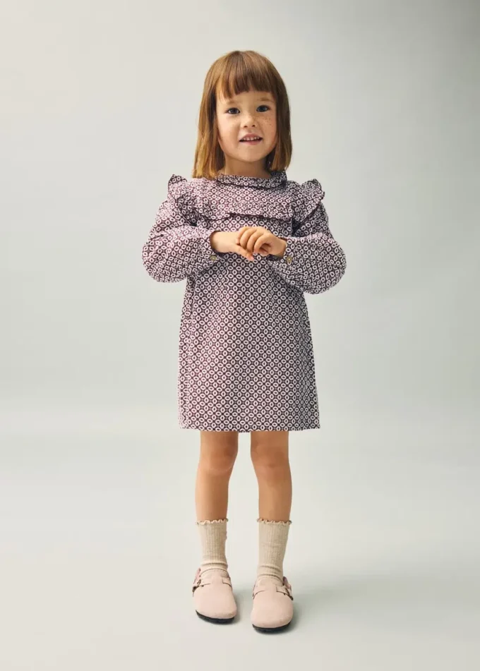 Robe imprimée à volants Robe imprimée à volants
