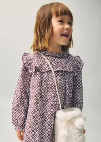 Robe imprimée à volants