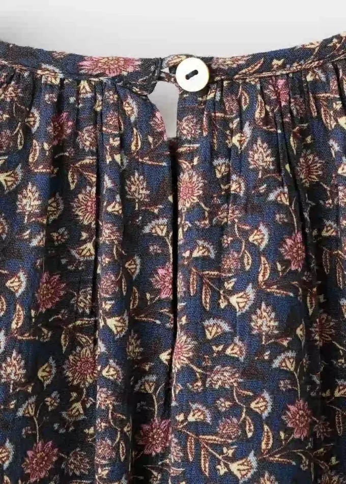 Robe imprimée à volants