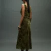 Robe jacquard à col en V Robe jacquard à col en V
