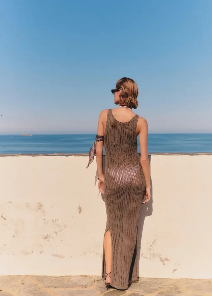 Robe longue en crochet Robe longue en crochet