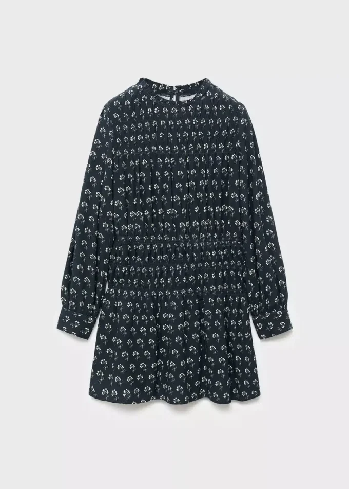 Robe à manches bouffantes et imprimé floral Robe à manches bouffantes et imprimé floral