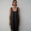 Robe midi 100 % cuir Robe midi 100 % cuir