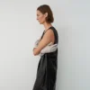 Robe midi 100 % cuir Robe midi 100 % cuir