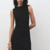 Robe midi avec coutures apparentes Robe midi avec coutures apparentes