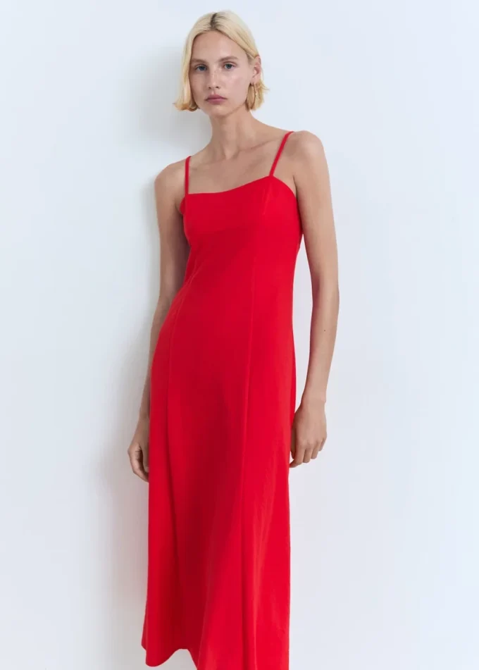 Robe midi avec nœud dans le dos Robe midi avec nœud dans le dos