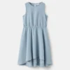 Robe midi en mélange de lin Robe midi en mélange de lin