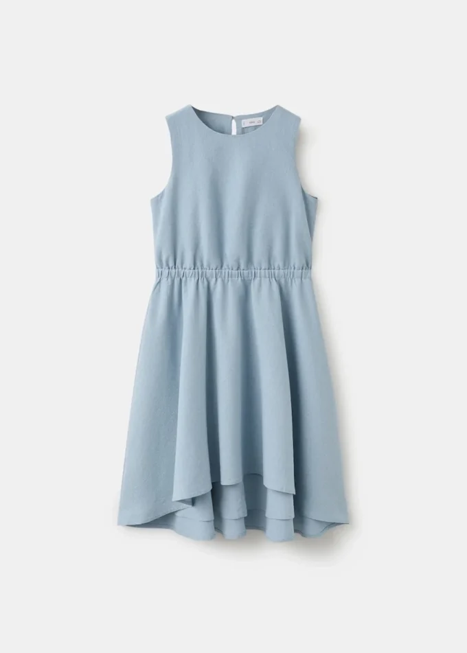 Robe midi en mélange de lin Robe midi en mélange de lin