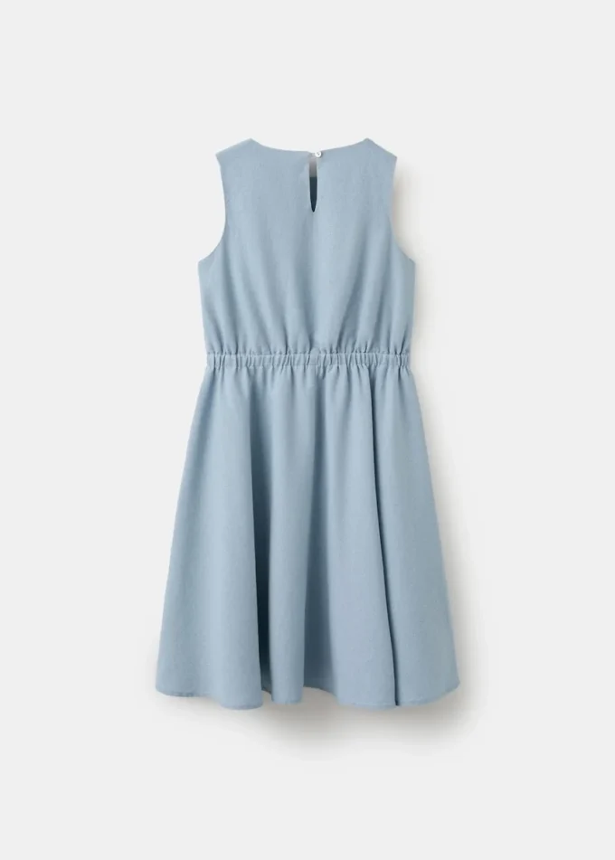 Robe midi en mélange de lin Robe midi en mélange de lin