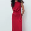 Robe midi froncée Robe midi froncée