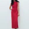 Robe midi froncée Robe midi froncée