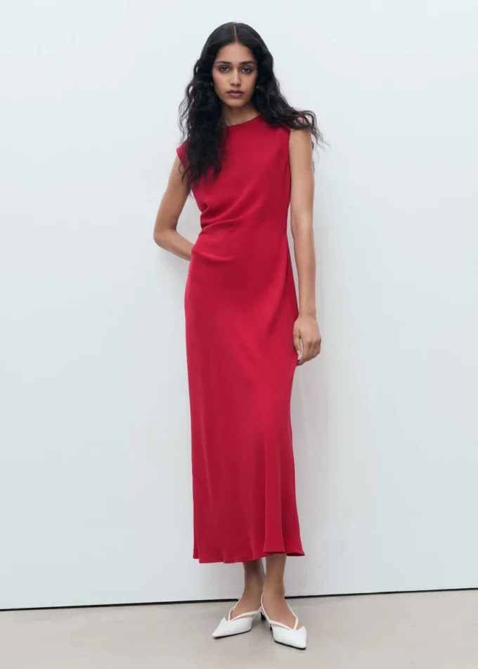 Robe midi froncée Robe midi froncée