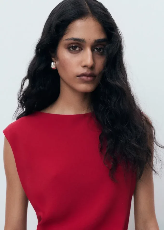 Robe midi froncée Robe midi froncée