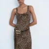 Robe midi léopard Robe midi léopard