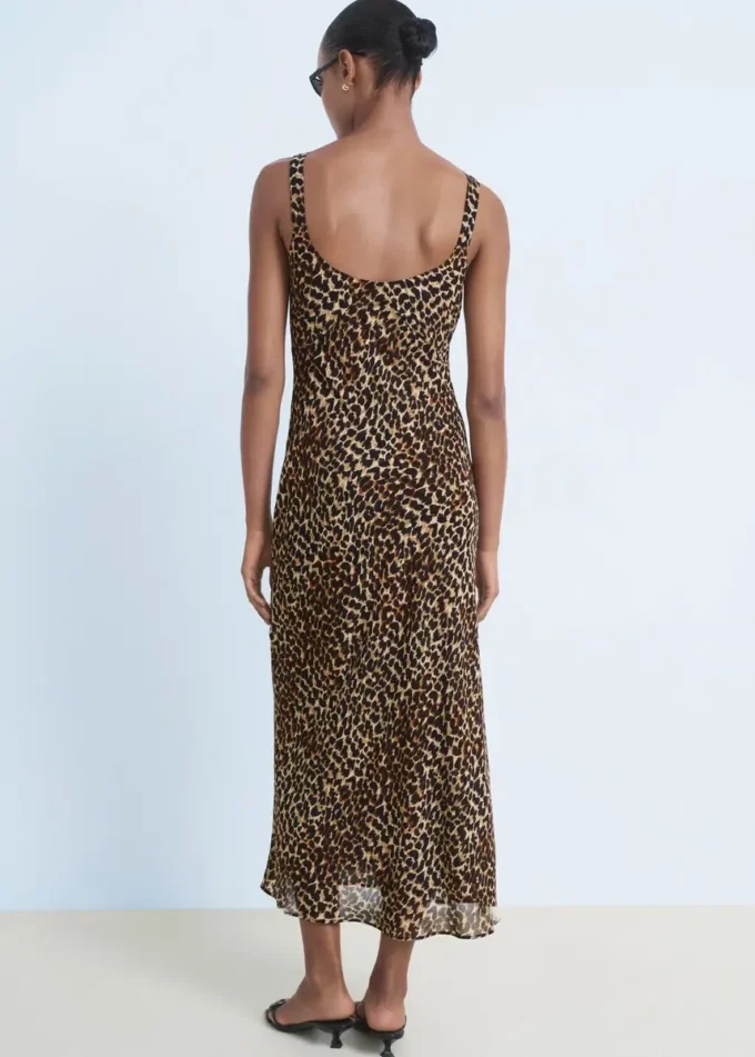 Robe midi léopard Robe midi léopard