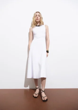 Robe midi évasée