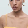Robe à nœud en lin mélangé Robe à nœud en lin mélangé