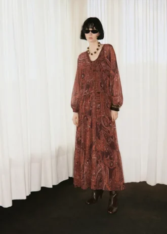 Robe oversize à imprimé cachemire