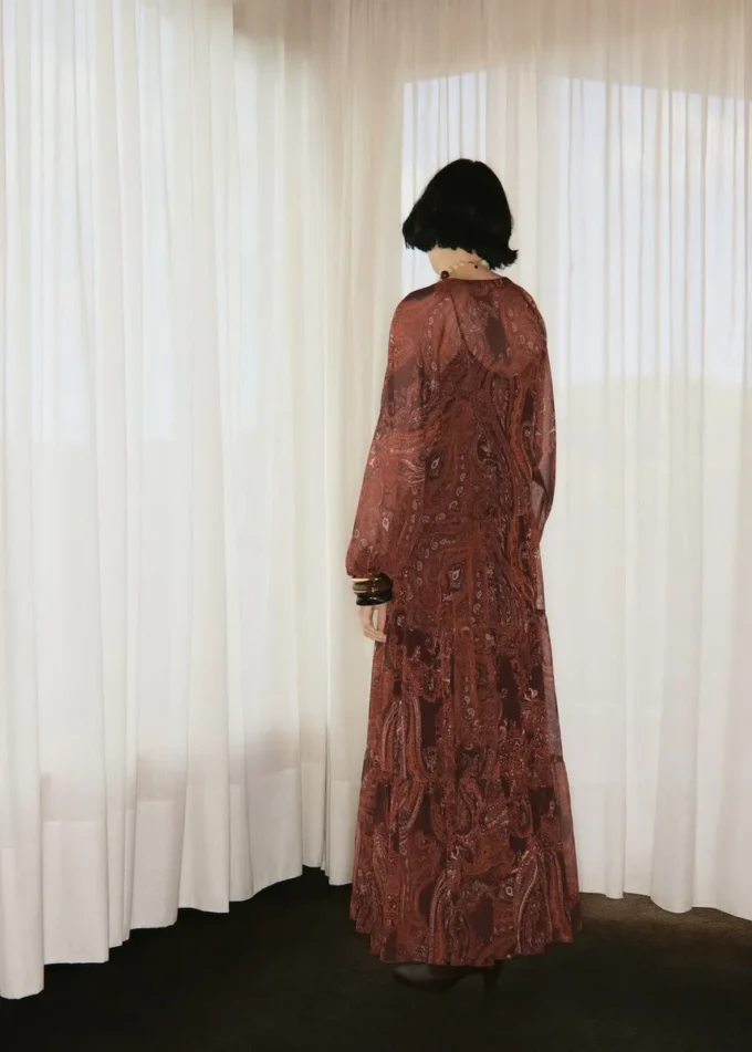 Robe oversize à imprimé cachemire Robe oversize à imprimé cachemire