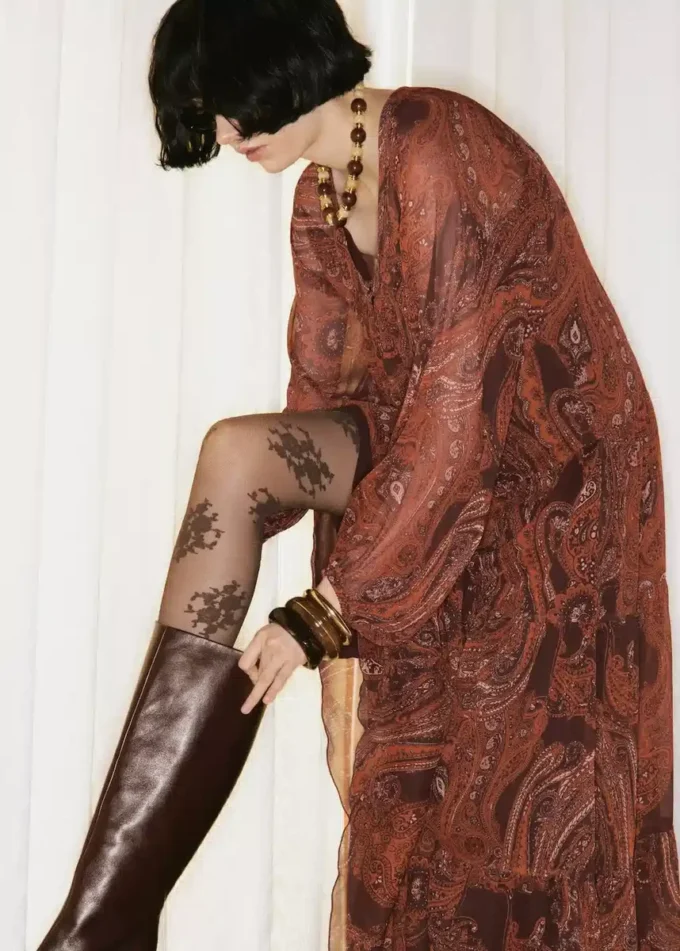 Robe oversize à imprimé cachemire Robe oversize à imprimé cachemire